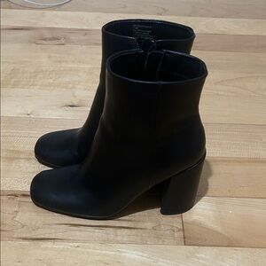 Madden Girl Sleek Black Ankle Booties